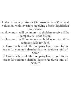 M3 Venture capital Investment Quiz